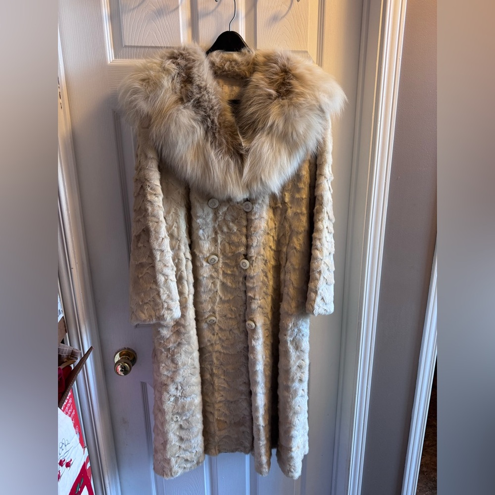 Burkholder Furs Ottawa Mink & Wolf Coat
